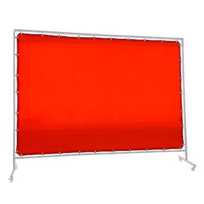 Red Welding Screen / Curtain - 1.8m X 3.4m - Industrial Quality -  Hampdon - • $109