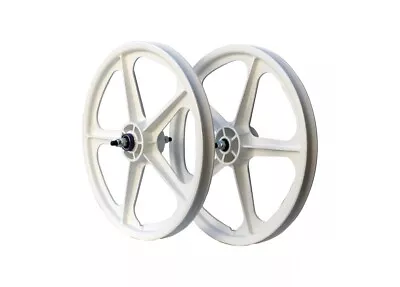 SKYWAY Tuff II Sealed Bearing Old School BMX Wheelset White 20  • $275