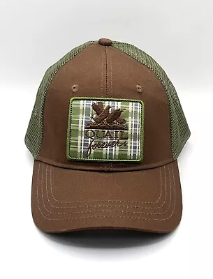 Quail Forever Brown & Green Adjustable Snapback Hunting Cap Hat • $19.99