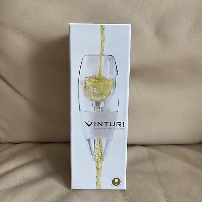 VINTURI Essential Wine Aerator For White Wine W/No Drip Stand & Travel Pouch NIB • $15.99