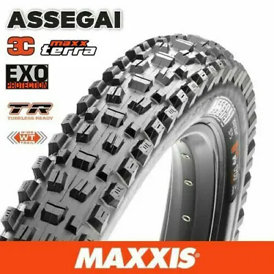 Maxxis Assegai 29x2.6 3C Maxx Terra EXO TR Bicycle Bike MTB Folding 29x2.6 Tyre • $106