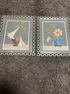 Pair Of Vintage Art Deco Floral Prints • $33