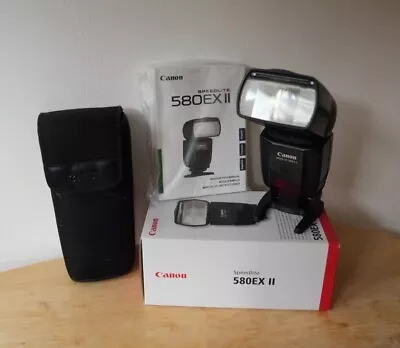 Canon Speedlite 580EX II Shoe Mount Flash Boxed Excellent Condition • £115