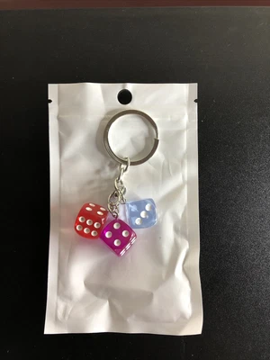 £3.99 • Buy Lucky Dice Novelty Keyring Keychain Gift