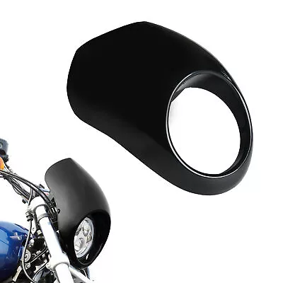 Black Motor Head Light Front Visor Fairing Mask Cover Fit For Harley Sportster • $25.79