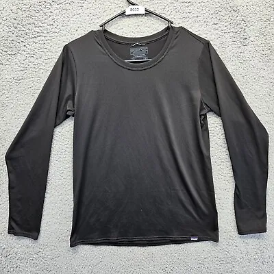 Patagonia Shirt Mens Small Black Long Sleeve 50+ UPF Stretch Performance Top • $12.99
