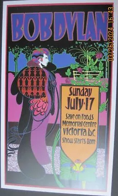 Bob Dylan - Victoria B.C.- Orange Var - 2005  Signed By BOB MASSE Concert Poster • $26.24