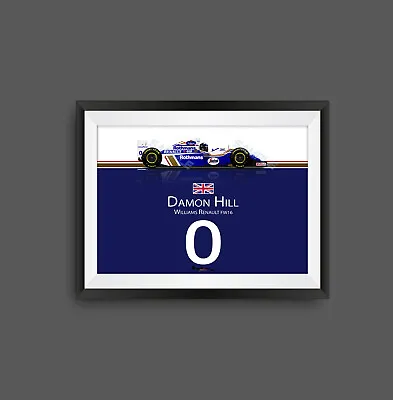 Damon Hill Williams FW16 Livery F1 Print - Scuderia GP • £37