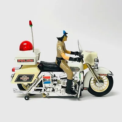 Vintage AI Toys Bump And Go Police Highway Patrol Harley Motorcycle • $50