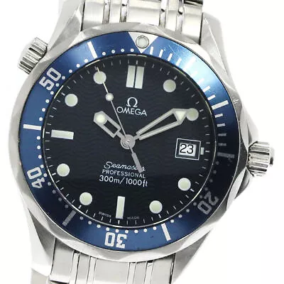 OMEGA Seamaster300 Professional 2561.80 Date Navy Dial Quartz Boy's Watch_805973 • $2176.15