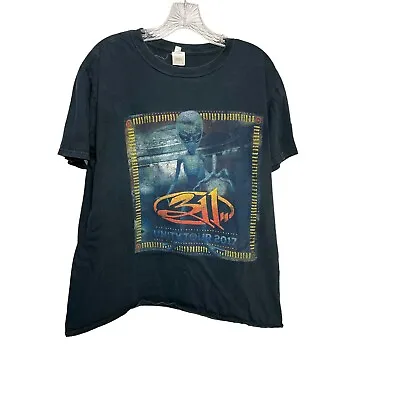 311 Unity Tour 2017 T-Shirt Men's L Aliens Short Sleeve Crew Neck Graphic Black • $21