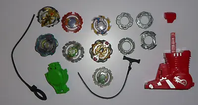 LOT OF BEYBLADE Metal And A Rev Racerz Launcher • $20