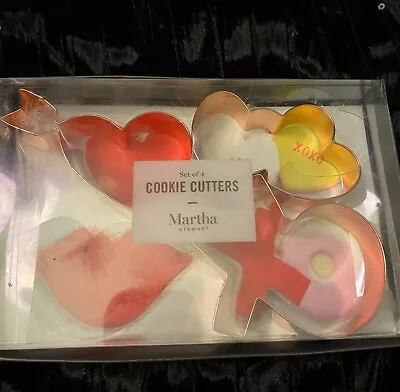 Martha Stewart Set Copper-Plated Stainless Steel Valentine Cookie Cutters • $6.99