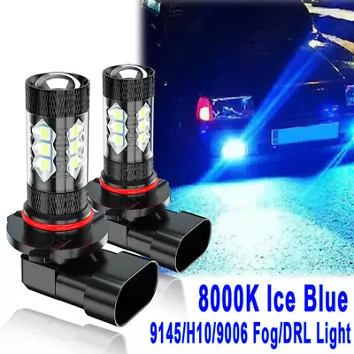 HB4/9006 LED Fog Light Bulbs DRL Driving Lamp Ice Blue 8000K High Power Lamp • $9.99