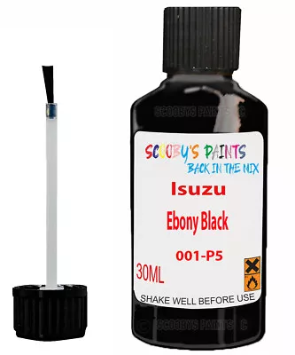 For Isuzu Wizard Ebony Black Touch Up Code 001-P5 Scratch Car Chip Repair Paint • £6.99