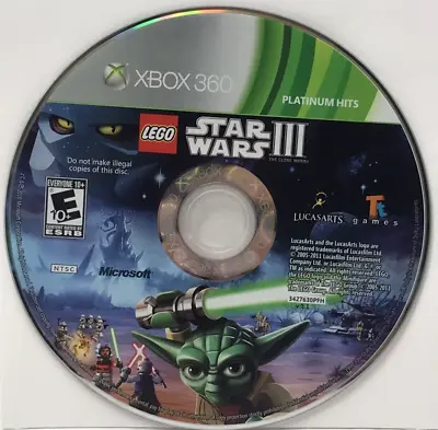 LEGO STAR WARS III 3 THE CLONE WARS (MICROSOFT Xbox 360) NTSC GAME DISC ONLY • $9.90