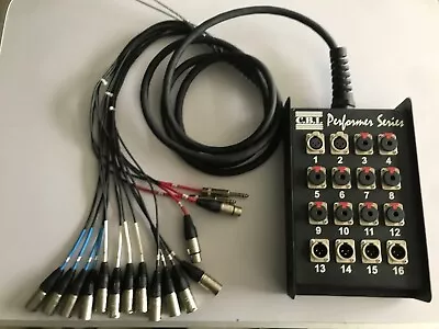 CBI Performer Series 16 Channel Stage Box Snake Octopus 8’ Cable • £50