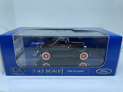 Classic Carlectables #43540 1:43 1933 Aust Ford Sports Coupe 'Coach Maroon' NEW • $45
