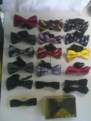 Lot Of 18 Adjustable Bow Ties - Various Colors & Prints Penndale Palm Beach • $34.99