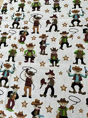 Craft Fabric Cowboys Brand New • £0.99