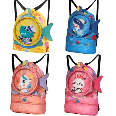 $19.59 • Buy Kids Drawstring Backpack Library Bag Swimming Bag Travel Bag Sling Backpack Gift