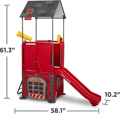 Radio Flyer Play & Fold Away Fire House INDOOR/OUTDOOR GREAT SIZE RARE IN UK NEW • £199.99