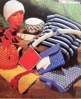 £1.99 • Buy Bazaar Book Gifts Tea Cosy Coat Hanger Belt CROCHET KNITTING PATTERN 12 To Make
