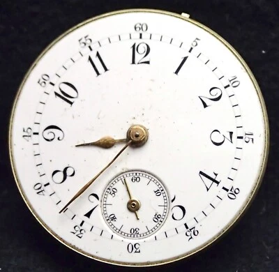 $31.02 • Buy Wolf Tooth Winding Pocket Watch Movement Wristwatch Size 28.13mm Good Balance