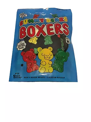 GUMMY BEARS Candy Novelty Main And Local Boxer Briefs Men's Size M 32-34 NIP • $11.99