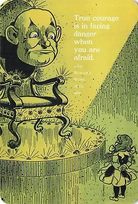 Wizard Of Oz Postcard: True Courage Is In Facing Danger Dorothy & Oz 4  X 6  • $4.99
