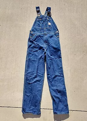 Vintage Union Made Carhartt Denim Overalls 36x34 Made In USA Jeans Workwear  • $55