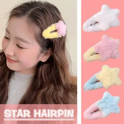 Women Plush Girls Hairpin Bangs Clip Ornament Hair Clips Barrettes Ha Sell • $5.61