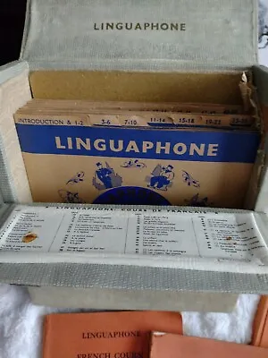 Linguaphone Cours De Francais 7  Vinyl French Course Plus Books  • £30