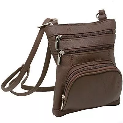 Leather Shoulder Bag Handbag Purse Cross Body Organizer Wallet Multi Pockets • $17.99