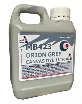 Carbusonic Canvas Dye For Convertibles & Soft Tops Repairs Revives & Re-Colours. • £99.99