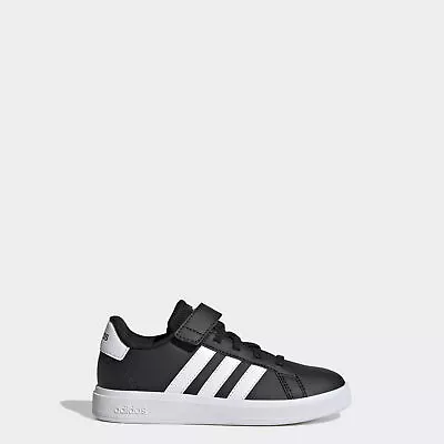 Adidas Kids Grand Court Court Elastic Lace And Top Strap Shoes • $45