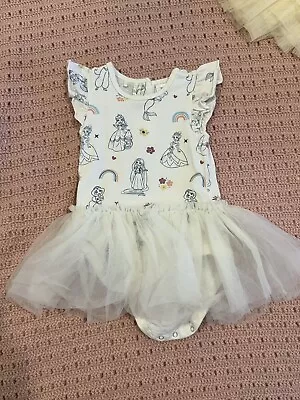 Baby Girl Disney Princess Bodysuit With Tutu Size 1 • $10