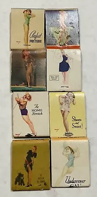 Vintage Lot Of 8 Matchbook Pinup Girls Risque Sexy Ladies Full Unstruck Lot 7 • $31.97