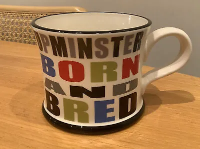 £9.50 • Buy Moorland Pottery UPMINSTER Born & Bred Mug Good Size & Colourful Great Gift VGC