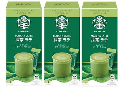 Nestle Starbucks® Premium Mix Matcha Latte Stick Coffee 4 Sticks X 3 Packs • $35.44