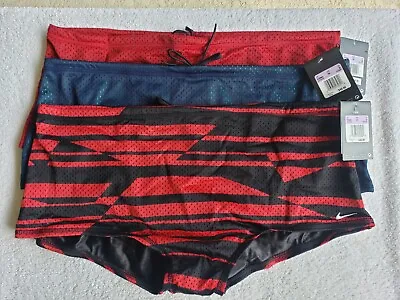 Choice Color Nike Men's Poly Drag Brief Swim Reversible Mesh Shorts Size 38 • $10.95