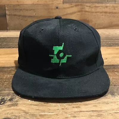 Vintage  Lovegreen Industrial Hat Strapback Cap Mens Black Green 90s Millwright • $30.88