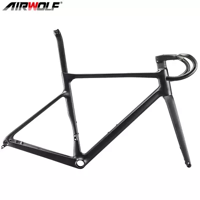 AIRWOLF Carbon Road Bike Frame 700*38c Advanced Lightweight Aero Bike Disc 950g • $600