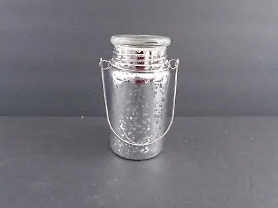 Valerie Parr Hill Silver Mercury Glass Mason Jar Handle Lid NO Fairy Light • $8.09