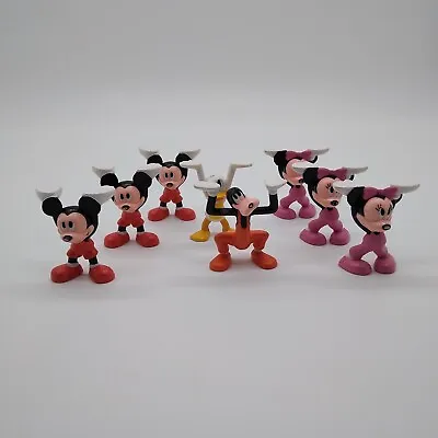 Lot Of 8 Mickey Minnie Mouse Donald Duck Goofy Handstand Cake Toppers Disney • $20