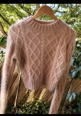 Aje Kid-Mohair+ Wool+ Nylon Blended Crop Jumper Sz XS • $149