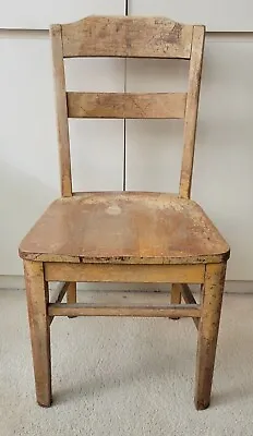 Antique HALE Company East Arlington Virginia Wood School Chair • $149