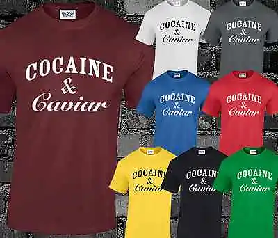 Cocaine And Caviar Crooks Castles Mens T Shirt Swag Hipster Yolo Top • £8.99