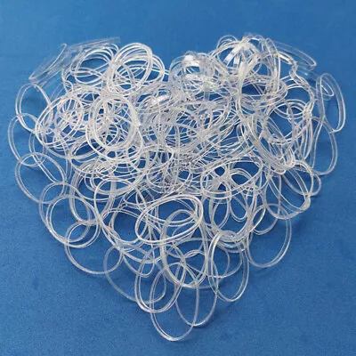 1000Pcs Women Elastic Mini Rubber Band Disposable Braiding Clear Hair Ties Ropes • $1.59