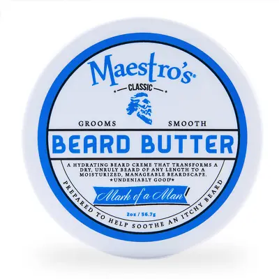Maestros Classic BEARD BUTTER | Anti-Itch Ypes & Lengths- Mark Man Blend 2Ounce • $11.35